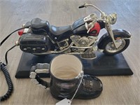 Harley Davidson Touch Tone Phone & Coffee Cup