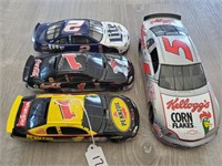 4 Nascar Diecast Cars