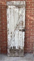 Antique wood door, one side crossbrace, 75x24