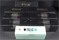 (8) EMPTY/USED PCGS CONTAINERS