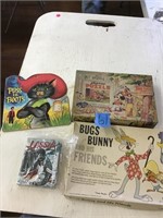 BUGS BUNNY GAME, DISNEY PUZZLE, LASSIE BOOK