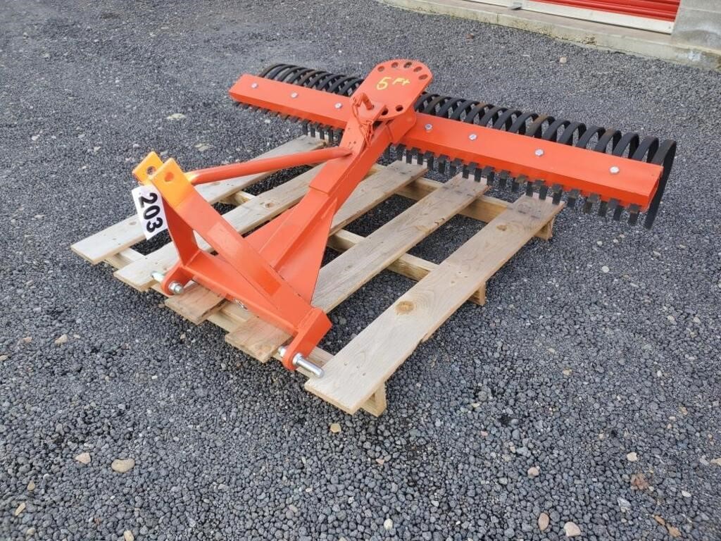 3pt, 5ft Rock Rake