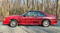 1988 GT TTOP MUSTANG RED