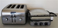Griddle & Toaster, Stainless.