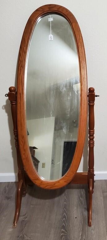 Oval Dressing Mirror, 61" Tall