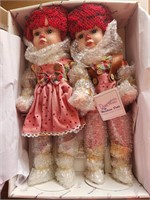 Vintage Duckhouse Raggedy Ann & Andy Dolls New