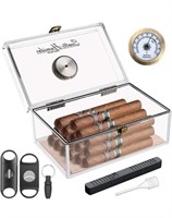 Scotte Acrylic Cigar Humidor Jar/case/Box with