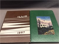 2- UNIVERSITY OF ILLINOIS ILLIO YEARBOOKS. 1957 &