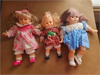 Lot of 3 Baby Dolls