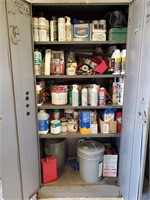 Large Lot of Paint& More in Cabinet
