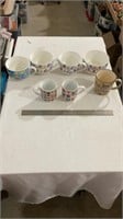 Ciroa decorative soup bowls, coffee mugs.