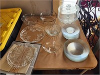Lot of clear Dishes