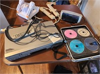 VHS/DVD player, project x game, other electronics