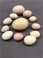 A DOZEN PORCELAIN EASTER EGGS