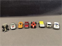 8- VINTAGE DIECAST 1:64 SCALE VEHICLES.  VARIOUS