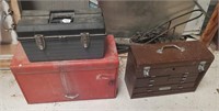 3 Empty Tool Boxes