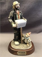 REALLY NICE EMMETT KELLY JR PORCELAIN CLOWN