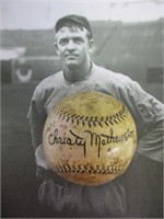 Christy Mathewson Signed Official Baseball