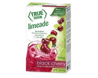 Qty 12 True Lime Black Cherry Limeade 10 Packets
