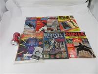 7 magazines vintages, Jackie Chan et Ninja