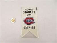 Bannière Coupe Stanley 1957-58 Centenaire,