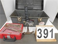 Tool Box w/ Hammers ~ Drill Bits ~ Screwdrivers