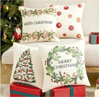 15$-Deconovo Christmas Pillow Covers 16x16 inch