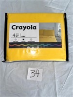Full Crayola Solid Cotton Percale Kids' Sheet Set