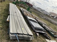 3 Piles of Used Tin - Various Lengths