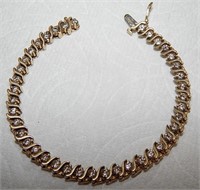 14k Gold & 5.6 carat Diamond Bracelet 23.9g