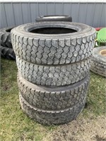 4-Goodyear 225/70 R 19.5 Tires