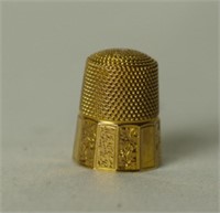 14k gold thimble