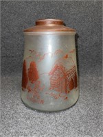 Antique Hansel and Gretel Glass Cookie Jar