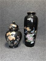 Japanese Ginger Jar and Tall Pheasant vase