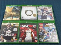 6X XBOX ONE VIDEO GAMES