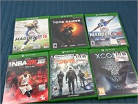 6X XBOX ONE VIDEO GAMES