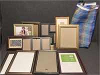 Bag of picture frames assorted sizes