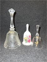 Lead Crystal Bell, Floral Bell, Mickey Mouse Bell