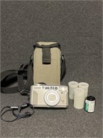 Samsung camera , carrying bag and film