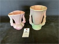 2 Vintage Niloak Vases