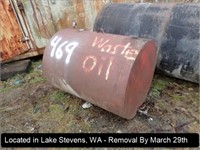 APPROX 240-GALLON STEEL TANK