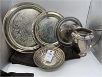 WM Roger’s Silver Plated Serving Plates &
