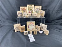 20 Stampin’ Up & Others Nature Wooden Craft Stamps