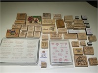 57 Various Stampin’ Up & Others Rubber Stamps