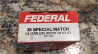 (50 RNDS) FEDERL 38 SPECIAL