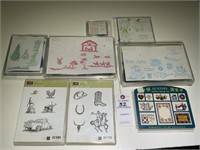 54 Various Stampin’ Up Rubber Stamps on Foam