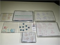 46 Various Rubber Stamps Mounted on Foam