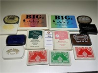 14 Stamping Ink Pads Various Colors