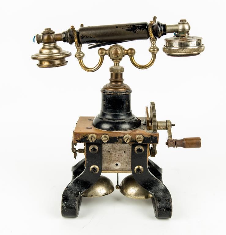Antique Skeleton Type 1890s Desk Phone