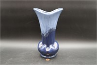 Vintage Royal Haegar Blue Drip Art Pottery Vase